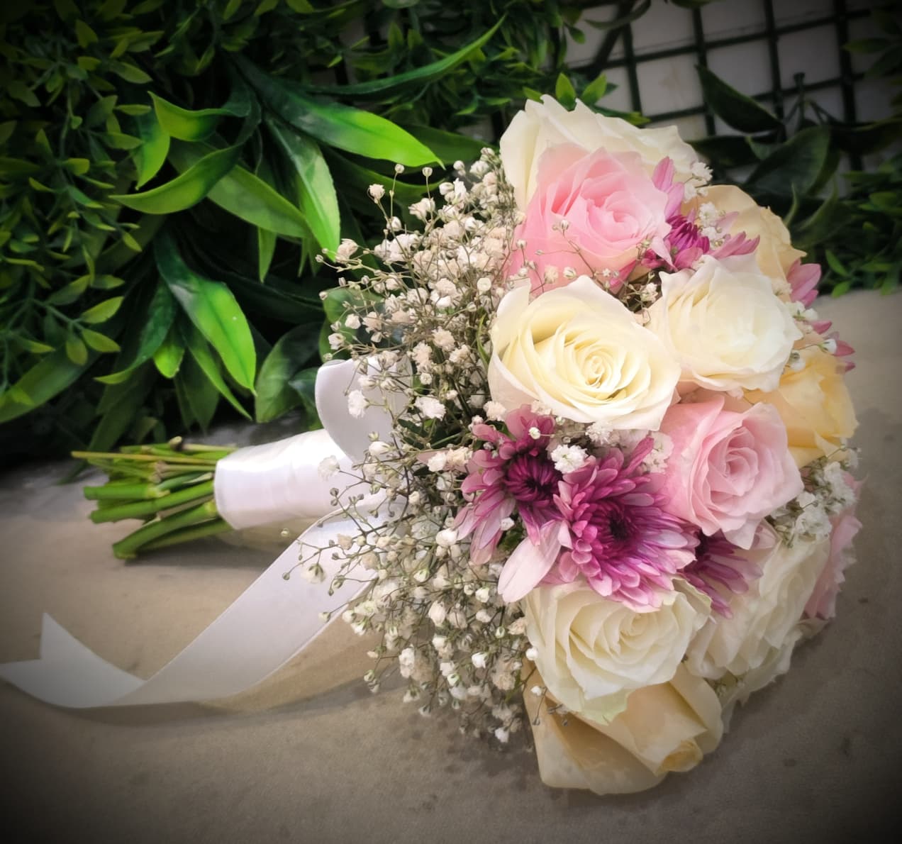 Bouquet à main rosé