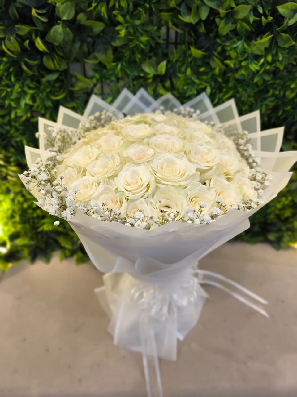 Bouquet Rond Blanc