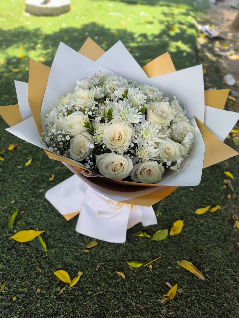 Bouquet Rond Blanc